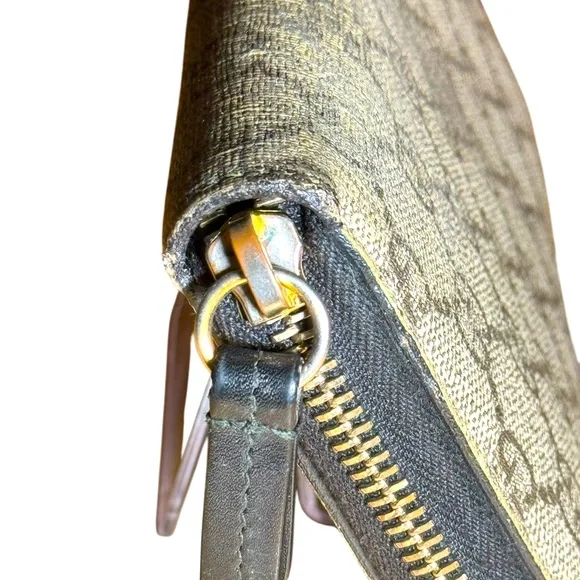 Gucci Supreme GG monogram compact wallet ram continental ziparound wallet NWOT - Picture 5 of 15